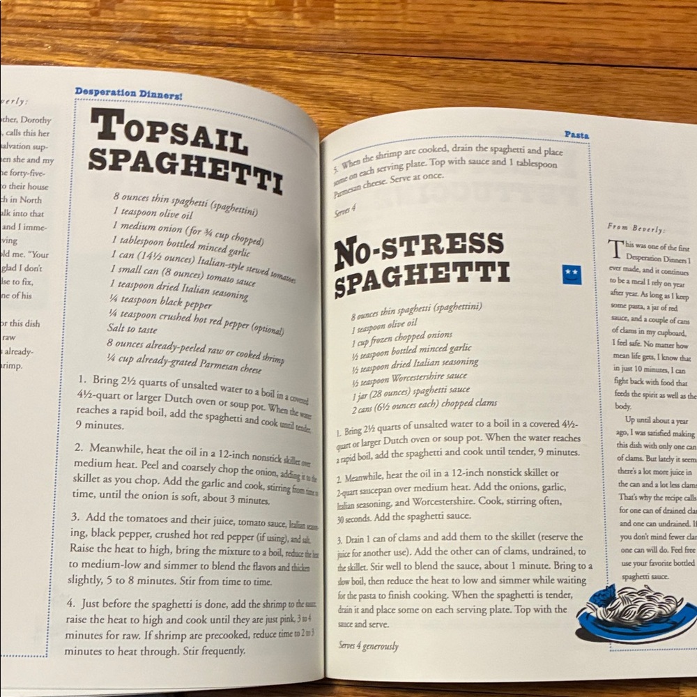Desperation Dinners Cookbook by Beverly Mills & Alicia Ross - Picture 7 of 11